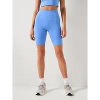 Girlfriend Collective Womens Training Bike Shorts - Blue