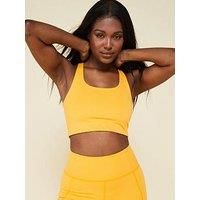 Girlfriend Collective Women/'s Paloma Sports Bra, Golden Glow, S