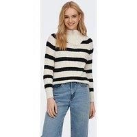 ONLY Women/'s Onlleise Freya LS Zip High Neck KNT Noos Sweater, Birch 2, S