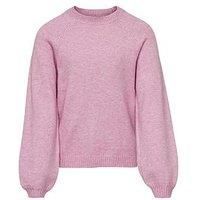 Only Kids Girls Lesley Knitted Jumper - Strawberry Moon