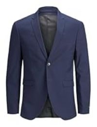 JACK&JONES JUNIOR Boy/'s Jprsolar Noos Jnr Blazer, Medieval Blue, 176 cm