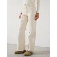 ONLY Women/'s Onljuicy Hw Wide Leg DNM Reabox Noos Jeans, Ecru, 29W x 32L