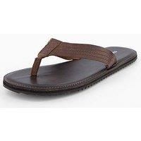 Jack & Jones Ashton Leather Sandals - Brown Stone
