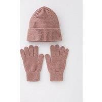 Pieces Cosy Hat & Gloves Giftset - Pink