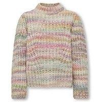 Only Kids Girls Spacedye Knitted Jumper - Pumice Stone