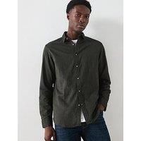 Selected Homme Slim Fit Owen Flannel Long Sleeve Shirt - Dark Brown