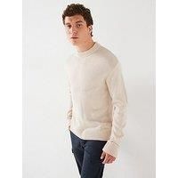 JACK & JONES Men/'s Jjejack Knit Crew Neck Sn Jumper, Moonbeam, XL