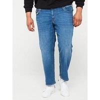 JACK&JONES PLUS Men/'s Jjimike Jjoriginal Sq 223 Noos Pls Jeans, Blue Denim, 44W x 32L