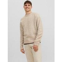 JACK & JONES Men/'s Jorollie Knit Crew Neck Sn Jumper, Atmosphere, XXL
