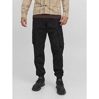 JACK & JONES Mens Noah Cargo Trouser Black L