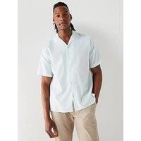 Jack & Jones Jack & Jones Short Sleeve Linen Resort Shirt - Light Green