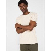 SELECTED HOMME Men/'s Slhaspen Slub SS O-Neck Tee Noos T-Shirt, Oatmeal, L