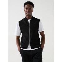 Selected Homme Reason Sleeveless Knitted Jumper Vest - Black
