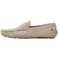 JACK & JONES Men/'s Jfwjensen Suede Loafer, Moonbeam, 8 UK