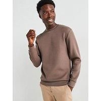 Selected Homme Manuel Soft Crew Neck Sweatshirt - Brown