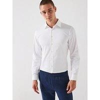 SELECTED HOMME Men/'s Slhslim-Performance Shirt Ls Noos, Bright White, M