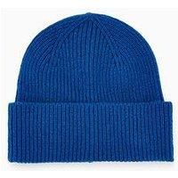 Selected Homme Mason Merino Wool Beanie - Blue
