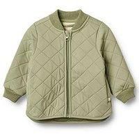 Wheat Baby Girls Sibling Quilted Jacket - Pink