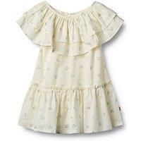 Wheat Girls Sibling Floral Dress - Cream