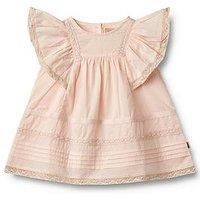 Wheat Baby Girls Minna Frill Dress - Light Pink