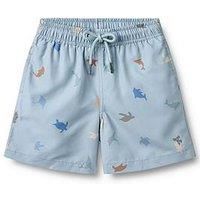 Wheat Boys Sea Life Printed Swimshorts - Blue