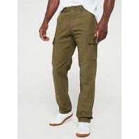 JACK & JONES Men/'s Jpstkane Jjbarkley Cargo Pant Noos Trousers, Olive Night, 30 W/34 L