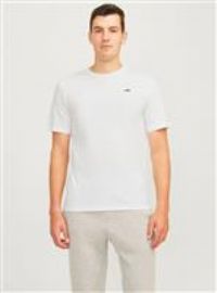 JJ REBEL Men/'s Jrebrebel Logo Tee Ss Crew Neck Noos T-Shirt, White, L