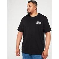 JACK & JONES Men/'s Jjecorp Logo Tee Ss O-Neck Noos Pls T-Shirt, Black 3, 4XL