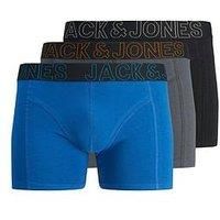 Jack & Jones Junior Boys 3 Pack Murphy Solid Trunks - Exuberance - Multi