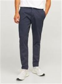 JJ REBEL Men/'s Jrebmichael Slim Sharp Noos Chino Trousers, Navy Blazer, 31 W/32 L