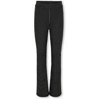 Only Kids Girls Stripe Flared Trousers - Black