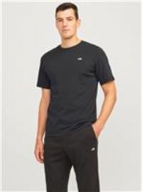 JJ REBEL Men/'s Jrebrebel Logo Tee Ss Crew Neck Noos T-Shirt, Black, XXL