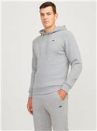 JJ REBEL Men/'s Jrebrebel Logo Sweat Hood Noos Sweatshirt, Light Grey Melange, M