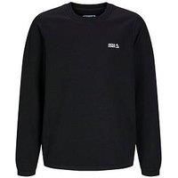 Jack & Jones Junior Boys Basic Crew Neck Sweatshirt - Black