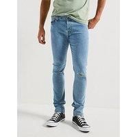 JACK & JONES Men/'s Jjiglenn Jjoriginal Mf 762, Blue Denim, 32 W/32 L