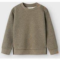 Lil Atelier Mini Boys Sweat Top - Silent Storm - Grey