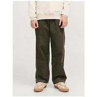 Jack & Jones Junior Boys Alex Contrast Worker Trouser - Olive Night
