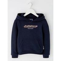 Jack & Jones Mini Younger Boys Vesterbro Newton Branding Sweat Hoodie - Sky Captain