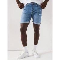 Jack & Jones Rick Original Denim Shorts - Blue Denim