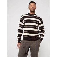 Jack & Jones Ollie Stripe Crew Neck Knitted Jumper