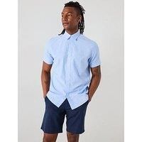 Selected Homme Regular Fit Short Sleeve Shirt - Light Blue