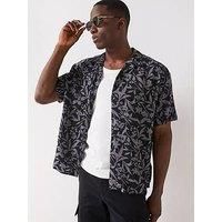 Jack & Jones Jeff Floral Resort Short Sleeve Shirt - Castlerock