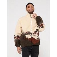 Jack & Jones Mountain Teddy Zip Jacket - Brown