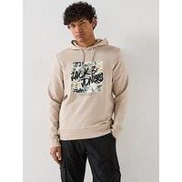 JACK & JONES Men/'s Jjhawaii Shape Sweat Hood, Moonbeam, XXL
