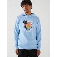 JACK & JONES Men/'s Jjpalm Sweat Hood, Chambray Blue, S