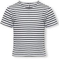 Only & Kids Women/'s Kognella Striped S/S O-Neck Top JRS Noos, Night Sky, 122-128