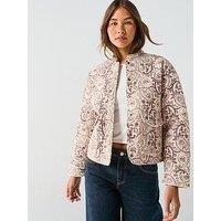 ONLY Women/'s Onlhallie Quilted Jacket OTW Noos Short, Egret, S