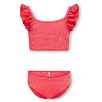 Only Kids Girls Textured Bikini - Dubarry