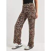 Jdy Louisville Catia Wide Leg Jersey Pant - Black