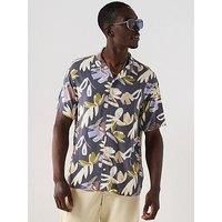 JACK & JONES Men/'s Jorluke Varenna AOP Shirt Ss, Iron Gate, XL
